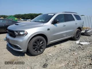 ✅ 2018 Dodge Durango GT • VIN: 1C4RDJDG6JC262341 • Lot: 64290635. Listed on Copart with 97,388 mi. Free auction sales archive from the USA and detailed vehicle history report at DreamBid. Image 1.