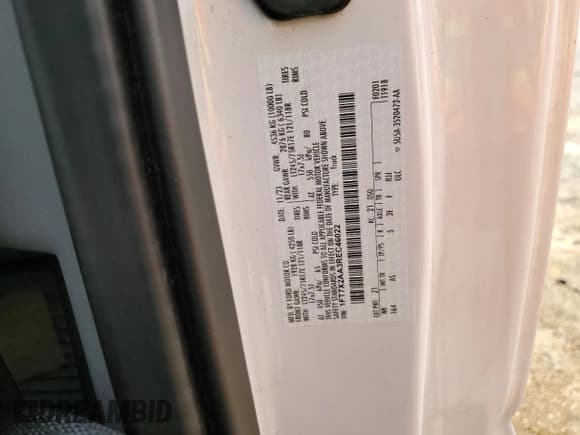 ✅ 2024 Ford F-250 XL • VIN: 1FT7X2AA3REC46022 • Lot: 92617985. Listed on Copart with 58,629 mi. Free auction sales archive from the USA and detailed vehicle history report at DreamBid. Image 12.