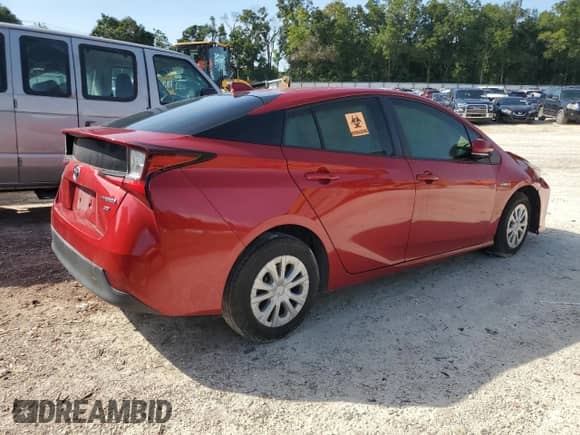 2021 Toyota Prius L Eco with VIN JTDKAMFU3M3146825, listed as a Copart auction lot 66119045 with 324,709 mi miles and Non repairable. Bid and sale history available at DreamBid. Image 3.