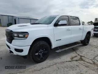 2020 Ram 1500 Laramie с VIN 1C6SRFJT8LN370704, выставлен на аукционе Copart как лот 65257845 с пробегом 81 366 миль миль и Списание • Salvage title. История ставок и продаж доступна на DreamBid. Изображение 1.