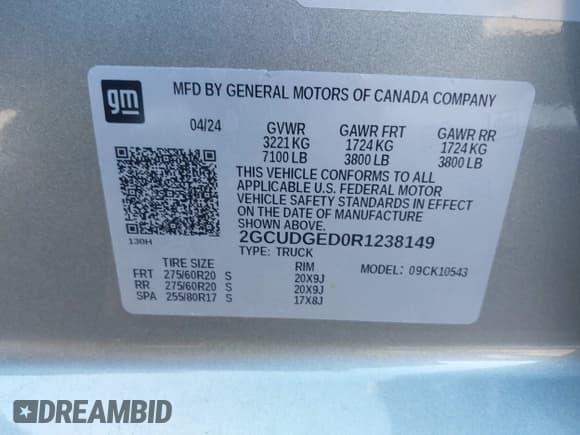 ✅ 2024 Chevrolet Silverado 1500 LTZ • VIN: 2GCUDGED0R1238149 • Лот: 43473641. Опубликован ранее на IAAI с пробегом 27 957 миль. Бесплатный доступ к архиву аукционных продаж из США и подробный отчёт об истории автомобиля на DreamBid. Изображение 9.