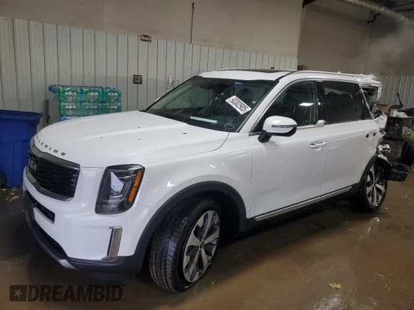 ✅ 2022 Kia Telluride S • VIN: 5XYP6DHCXNG296021 • Lot: 93302905. Listed on Copart with 57,304 mi. Free auction sales archive from the USA and detailed vehicle history report at DreamBid. Image 1.