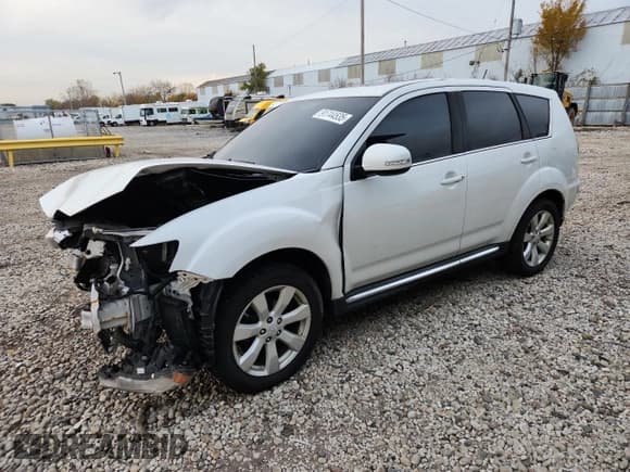 ✅ 2012 Mitsubishi Outlander GT • VIN: JA4JT5AX8CU013624 • Lot: 91744535. Listed on Copart with 161,942 mi. Free auction sales archive from the USA and detailed vehicle history report at DreamBid. Image 1.