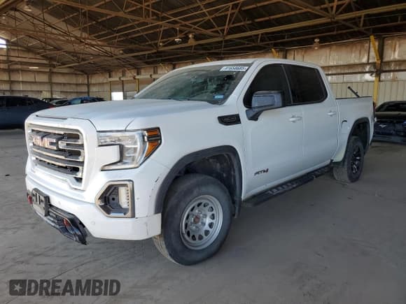✅ 2021 GMC Sierra 1500 AT4 • VIN: 3GTP9EED5MG119418 • Лот: 91658685. Опубликован ранее на Copart с пробегом 119 799 миль. Бесплатный доступ к архиву аукционных продаж из США и подробный отчёт об истории автомобиля на DreamBid. Изображение 1.