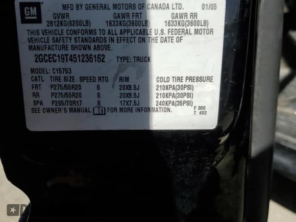 ✅ 2005 Chevrolet Silverado 1500 LS • VIN: 2GCEC19T451236162 • Лот: 75537454. Опубликован ранее на Copart с пробегом 286 785 миль. Бесплатный доступ к архиву аукционных продаж из США и подробный отчёт об истории автомобиля на DreamBid. Изображение 12.