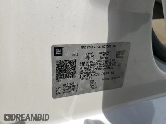 ✅ 2020 GMC Yukon Denali • VIN: 1GKS1CKJ2LR179188 • Lot: 55833405. Wystawiony na Copart z przebiegiem 56 780 mil. Bezpłatny archiwum sprzedaży aukcyjnych z USA i szczegółowy raport historii pojazdu na DreamBid. Zdjęcie 13.