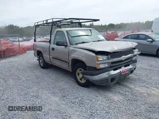2004 Chevrolet Silverado 1500 Work Truck z VIN 1GCEC14X44Z161124, wystawiony jako IAAI lot #43372008 z przebiegiem 111 618 mil mil oraz . Historia ofert i sprzedaży dostępna na DreamBid. Obrazek 1.