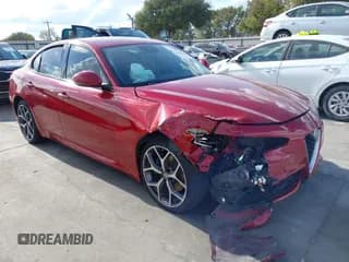 ✅ 2018 Alfa Romeo Giulia Ti Sport • VIN: ZARFAEEN6J7577932 • Lot: 43370364. Listed on IAAI with 52,651 mi. Free auction sales archive from the USA and detailed vehicle history report at DreamBid. Image 1.