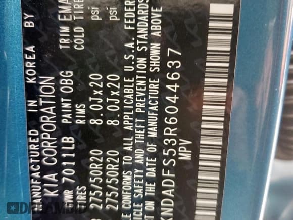 ✅ 2024 Kia EV9 Land • VIN: KNDADFS53R6044637 • Lot: 46141125. Wystawiony na Copart z przebiegiem 7 196 mil. Bezpłatny archiwum sprzedaży aukcyjnych z USA i szczegółowy raport historii pojazdu na DreamBid. Zdjęcie 15.