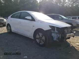 2017 Hyundai Ioniq Blue with VIN KMHC65LC2HU047173, listed as a Copart auction lot 65170123 with 91,574 mi miles and . Bid and sale history available at DreamBid. Image 4.