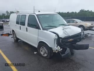 ✅ 2013 Chevrolet Express Cargo • VIN: 1GCWGFCA0D1137033 • Lot: 42897883. Listed on IAAI with 149,255 mi. Free auction sales archive from the USA and detailed vehicle history report at DreamBid. Image 1.