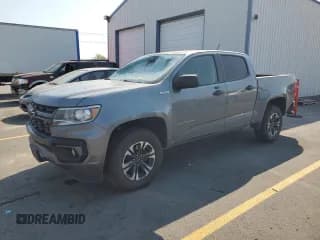 ✅ 2021 Chevrolet Colorado 4WD Z71 • VIN: 1GCPTDE17M1138052 • Lot: 65120455. Listed on Copart with 48,758 mi. Free auction sales archive from the USA and detailed vehicle history report at DreamBid. Image 1.