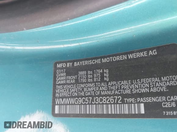 ✅ 2018 MINI Convertible Cooper S • VIN: WMWWG9C57J3C82672 • Lot: 43510390. Listed on IAAI with 75,124 mi. Free auction sales archive from the USA and detailed vehicle history report at DreamBid. Image 9.