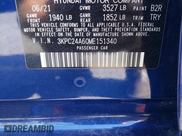 ✅ 2021 Hyundai Accent SE • VIN: 3KPC24A60ME151340 • Лот: 75419964. Опубликован ранее на Copart с пробегом 23 877 миль. Бесплатный доступ к архиву аукционных продаж из США и подробный отчёт об истории автомобиля на DreamBid. Изображение 13.