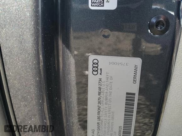 ✅ 2018 Audi S5 Premium Plus • VIN: WAUY4GF59JN009025 • Лот: 46518225. Опубликован ранее на Copart с пробегом 70 377 миль. Бесплатный доступ к архиву аукционных продаж из США и подробный отчёт об истории автомобиля на DreamBid. Изображение 12.