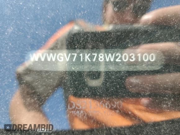 ✅ 2008 Volkswagen Golf GTI • VIN: WVWGV71K78W203100 • Lot: 70488335. Listed on Copart with Not provided. Free auction sales archive from the USA and detailed vehicle history report at DreamBid. Image 12.