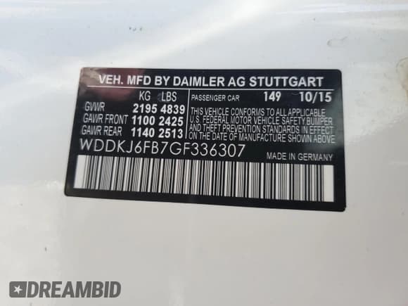 ✅ 2016 Mercedes-Benz E 400 • VIN: WDDKJ6FB7GF336307 • Lot: 81082595. Wystawiony na Copart z przebiegiem Nie podano. Bezpłatny archiwum sprzedaży aukcyjnych z USA i szczegółowy raport historii pojazdu na DreamBid. Zdjęcie 12.