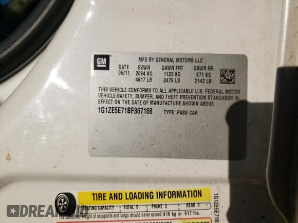 ✅ 2011 Chevrolet Malibu LTZ • VIN: 1G1ZE5E71BF367168 • Lot: 77477904. Listed on Copart with 178,664 mi. Free auction sales archive from the USA and detailed vehicle history report at DreamBid. Image 13.