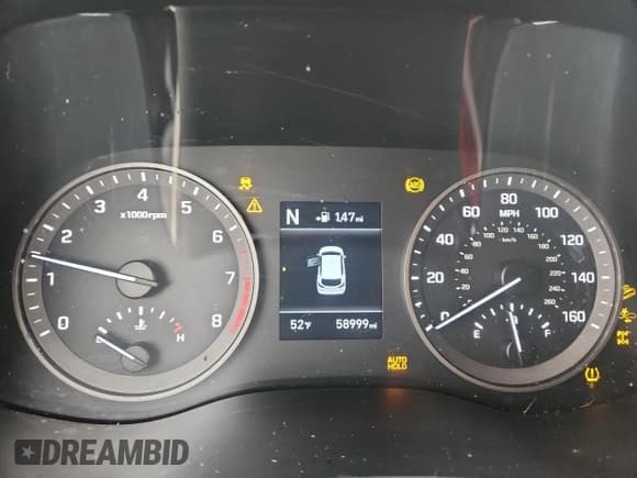 ✅ 2020 Hyundai Tucson SE • VIN: KM8J2CA47LU134997 • Лот: 83870065. Опубликован ранее на Copart с пробегом 58 999 миль. Бесплатный доступ к архиву аукционных продаж из США и подробный отчёт об истории автомобиля на DreamBid. Изображение 9.