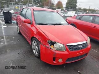 ✅ 2008 Kia Spectra • VIN: KNAFE161585016076 • Lot: 43546329. Wystawiony na IAAI z przebiegiem 74 824 mil. Bezpłatny archiwum sprzedaży aukcyjnych z USA i szczegółowy raport historii pojazdu na DreamBid. Zdjęcie 1.