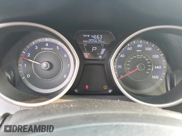 ✅ 2013 Hyundai Elantra Limited • VIN: KMHDH4AE4DU619612 • Lot: 67290295. Listed on Copart with 205,635 mi. Free auction sales archive from the USA and detailed vehicle history report at DreamBid. Image 9.