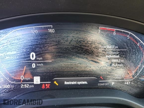 ✅ 2021 BMW X4 xDrive30i • VIN: 5UX2V1C08M9F44695 • Lot: 85751064. Wystawiony na Copart z przebiegiem 55 417 mil. Bezpłatny archiwum sprzedaży aukcyjnych z USA i szczegółowy raport historii pojazdu na DreamBid. Zdjęcie 9.