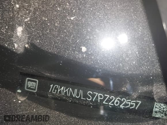 ✅ 2023 GMC Acadia SLT • VIN: 1GKKNULS7PZ262557 • Lot: 42908333. Listed on IAAI with Not provided. Free auction sales archive from the USA and detailed vehicle history report at DreamBid. Image 9.