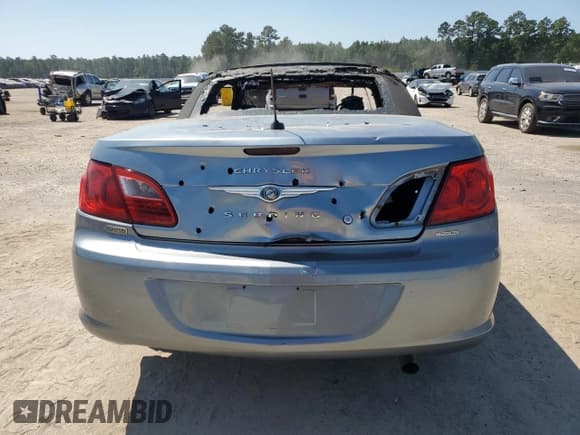 ✅ 2010 Chrysler Sebring Touring • VIN: 1C3BC5ED7AN147594 • Lot: 80617545. Listed on Copart with Not provided. Free auction sales archive from the USA and detailed vehicle history report at DreamBid. Image 6.