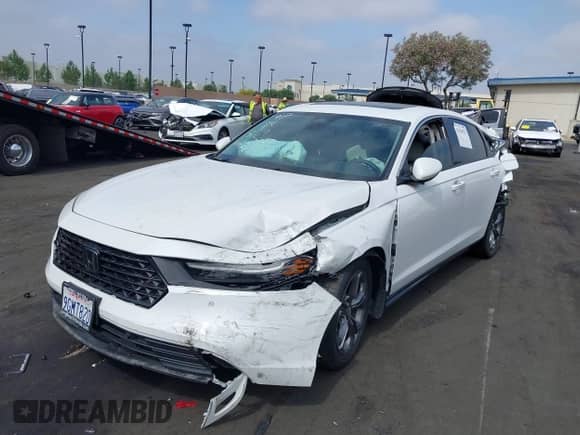2023 Honda Accord EX-L with VIN 1HGCY2F62PA015182, listed as a IAAI auction lot 42420553 with Not provided miles and . Bid and sale history available at DreamBid. Image 6.