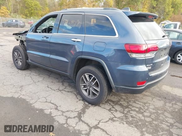 ✅ 2021 Jeep Grand Cherokee Limited • VIN: 1C4RJFBG7MC553296 • Lot: 43469437. Listed on IAAI with 52,975 mi. Free auction sales archive from the USA and detailed vehicle history report at DreamBid. Image 3.