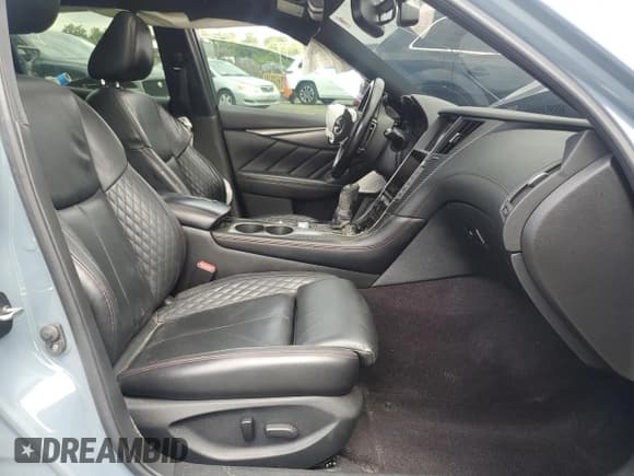 ✅ 2021 Infiniti Q50 Red Sport 400 • VIN: JN1FV7DPXMM850070 • Lot: 63199125. Listed on Copart with 47,081 mi. Free auction sales archive from the USA and detailed vehicle history report at DreamBid. Image 7.