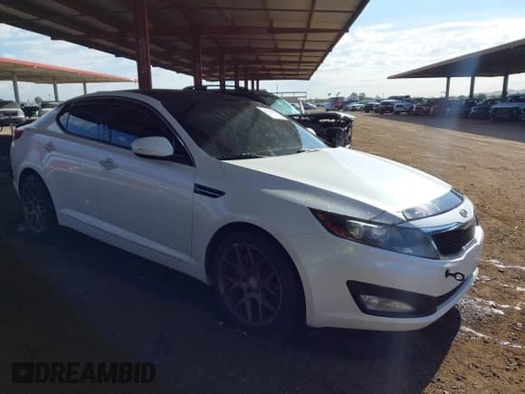 ✅ 2011 Kia Optima EX • VIN: KNAGN4A77B5096568 • Lot: 43412511. Listed on IAAI with 152,384 mi. Free auction sales archive from the USA and detailed vehicle history report at DreamBid. Image 1.