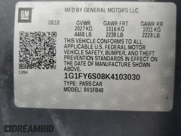 ✅ 2019 Chevrolet Bolt EV LT • VIN: 1G1FY6S08K4103030 • Lot: 54392305. Wystawiony na Copart z przebiegiem 191 103 mil. Bezpłatny archiwum sprzedaży aukcyjnych z USA i szczegółowy raport historii pojazdu na DreamBid. Zdjęcie 13.