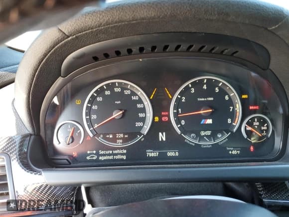 ✅ 2015 BMW M6 • VIN: WBS6C9C5XFD467952 • Lot: 46312895. Listed on Copart with 79,807 mi. Free auction sales archive from the USA and detailed vehicle history report at DreamBid. Image 9.