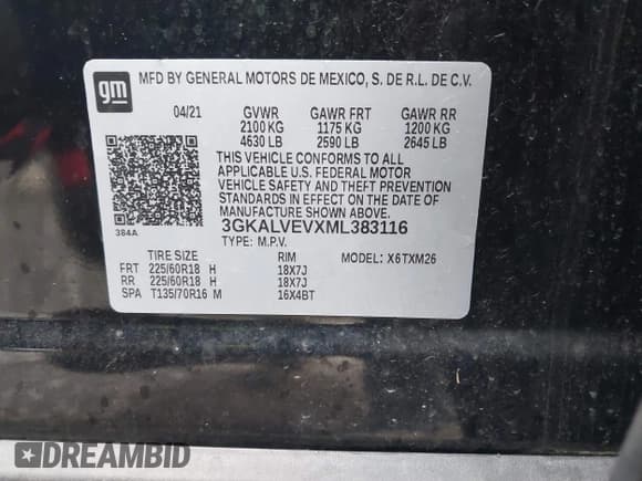 ✅ 2021 GMC Terrain SLT • VIN: 3GKALVEVXML383116 • Lot: 43721994. Wystawiony na IAAI z przebiegiem 43 995 mil. Bezpłatny archiwum sprzedaży aukcyjnych z USA i szczegółowy raport historii pojazdu na DreamBid. Zdjęcie 9.