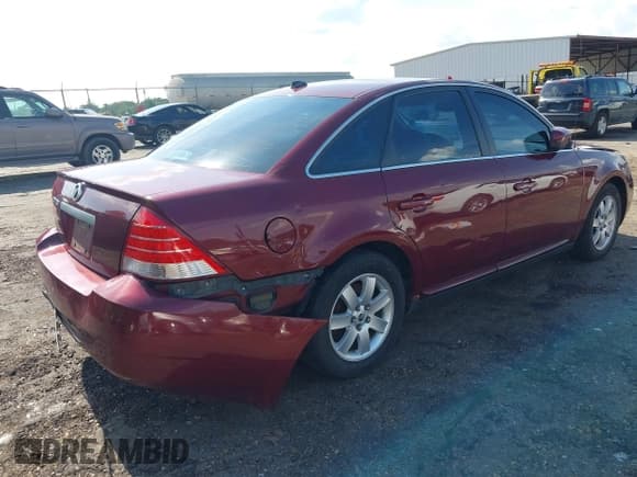 ✅ 2007 Mercury Montego • VIN: 1MEHM40187G614737 • Лот: 42558638. Опубликован ранее на IAAI с пробегом 106 437 миль. Бесплатный доступ к архиву аукционных продаж из США и подробный отчёт об истории автомобиля на DreamBid. Изображение 4.