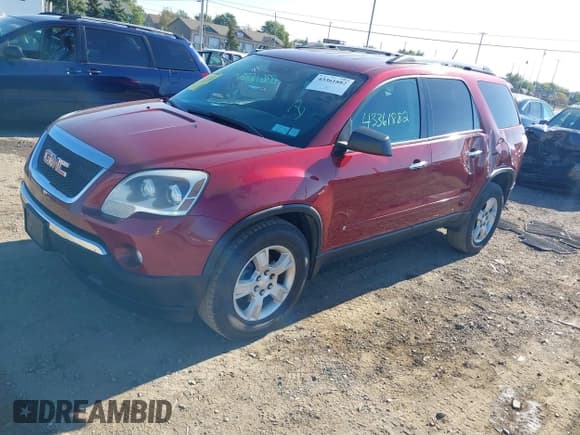 ✅ 2010 GMC Acadia SLE • VIN: 1GKLRLED8AJ172633 • Lot: 43361882. Listed on IAAI with 83,426 mi. Free auction sales archive from the USA and detailed vehicle history report at DreamBid. Image 2.