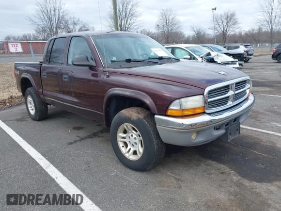 ✅ 2004 Dodge Dakota SLT • VIN: 1D7HG48NX4S751497 • Lot: 41737935. Wystawiony na IAAI z przebiegiem 106 064 mil. Bezpłatny archiwum sprzedaży aukcyjnych z USA i szczegółowy raport historii pojazdu na DreamBid. Zdjęcie 1.