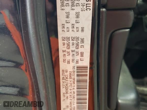 ✅ 2017 Jeep Grand Cherokee Summit • VIN: 1C4RJFJT4HC694346 • Lot: 89540435. Listed on Copart with 181,321 mi. Free auction sales archive from the USA and detailed vehicle history report at DreamBid. Image 13.