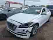 2015 Hyundai Genesis 3.8L with VIN KMHGN4JEXFU032985, listed as a IAAI auction lot 43285750 with 101,010 mi miles and . Bid and sale history available at DreamBid. Image 6.