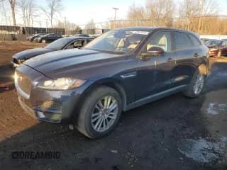 ✅ 2018 Jaguar F-Pace 35t Premium • VIN: SADCJ2EV0JA243527 • Lot: 42367015. Listed on Copart with 49,937 mi. Free auction sales archive from the USA and detailed vehicle history report at DreamBid. Image 1.