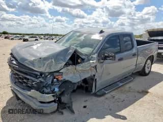 ✅ 2025 Chevrolet Silverado 1500 Custom • VIN: 1GCRABEK0SZ251397 • Лот: 81663615. Опубликован ранее на Copart с пробегом 5 778 миль. Бесплатный доступ к архиву аукционных продаж из США и подробный отчёт об истории автомобиля на DreamBid. Изображение 1.