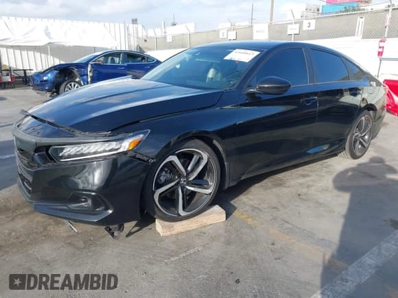 ✅ 2022 Honda Accord Sport SE • VIN: 1HGCV1F40NA017494 • Лот: 43440613. Опубликован ранее на IAAI с пробегом 59 676 миль. Бесплатный доступ к архиву аукционных продаж из США и подробный отчёт об истории автомобиля на DreamBid. Изображение 2.