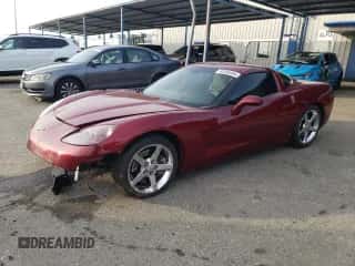 2006 Chevrolet Corvette with VIN 1G1YY26U765120707, listed as a Copart auction lot 85285404 with 126,231 mi miles and Salvage title. Bid and sale history available at DreamBid. Image 1.