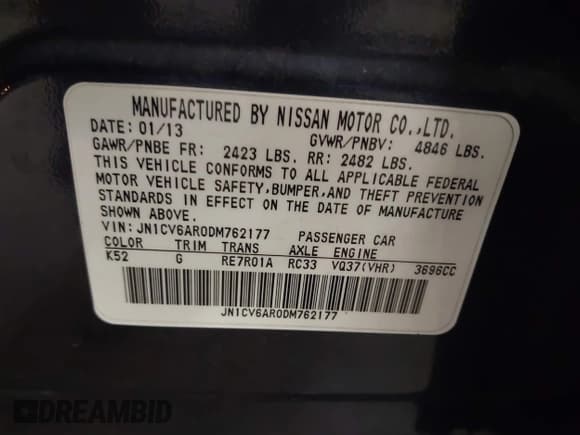 ✅ 2013 Infiniti G37 x • VIN: JN1CV6AR0DM762177 • Лот: 43525858. Опубликован ранее на IAAI с пробегом 86 286 миль. Бесплатный доступ к архиву аукционных продаж из США и подробный отчёт об истории автомобиля на DreamBid. Изображение 9.