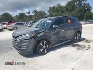 2018 Hyundai Tucson Limited z VIN KM8J33A23JU814937, wystawiony jako Copart lot #82202515 z przebiegiem 97 220 mil mil oraz Szkoda całkowita • Salvage title. Historia ofert i sprzedaży dostępna na DreamBid. Obrazek 1.