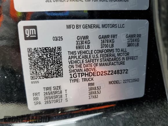 ✅ 2025 GMC Sierra 1500 SLT • VIN: 1GTPHDED2SZ248372 • Лот: 59791715. Опубликован ранее на Copart с пробегом Не указан. Бесплатный доступ к архиву аукционных продаж из США и подробный отчёт об истории автомобиля на DreamBid. Изображение 12.