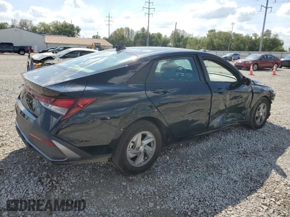 ✅ 2025 Hyundai Elantra SE • VIN: KMHLL4DG3SU002173 • Lot: 84445345. Listed on Copart with Not provided. Free auction sales archive from the USA and detailed vehicle history report at DreamBid. Image 3.