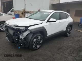 2024 Hyundai Kona SEL with VIN KM8HBCAB0RU071005, listed as a Copart auction lot 43392475 with 13,365 mi miles and Salvage title. Bid and sale history available at DreamBid. Image 1.