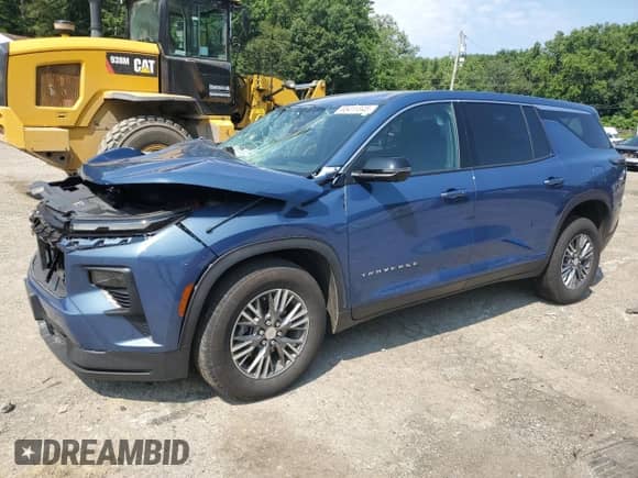 2024 Chevrolet Traverse FWD LS с VIN 1GNEREKS4RJ197129, выставлен на аукционе Copart как лот 65411345 с пробегом 24 159 миль миль и Списание • Salvage title. История ставок и продаж доступна на DreamBid. Изображение 1.